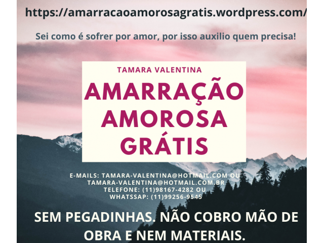 Amarração amorosa definitiva grátis - Mãe de santo gratuita - trabalho amoroso