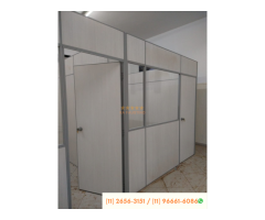 Divisoria em Guarulhos-SP eucatex drywall forro isopor pvc vidro divisorias usadas