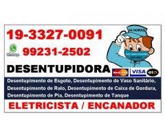 Desentupidora,Eletricista,Encanador 33270091 no Jardim Bandeirantes em Campinas