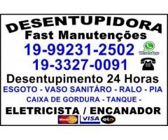 Desentupidora Mansões Santo Antonio em Campinas 33270091