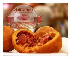 BOLINHO DE ABÓBORA COM RECHEIO DE CARNE SECA