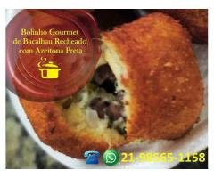 Bolinho Gourmet de Bacalhau Recheado com Azeitona Portuguesa