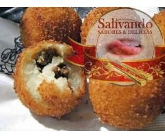 Bolinho Gourmet de Bacalhau Recheado com Azeitona Portuguesa