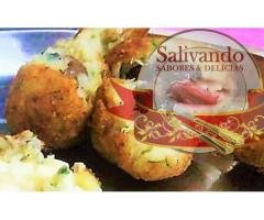 Bolinho Gourmet de Bacalhau Recheado com Azeitona Portuguesa