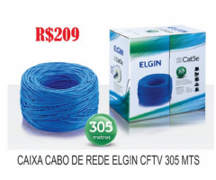 Caixa Cabo de Rede Internet Rj45 Furukawa Megatron Elgin Cat5e Cat6 Cftv