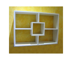 Nicho Prateleira Mdf Branco - 70x50x15cm - Decoração