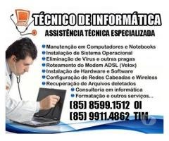 Técnico de Informática em Domicílio em Fortaleza