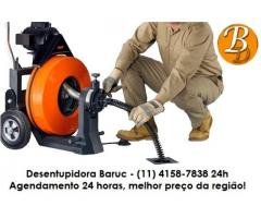 (11) 4158-7838 - Baruc Desentupidora e Limpa Fossa 24h em Cotia e Região