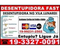 Desentupidora no Vila Lunardi em Campinas 19-99231-2502 Desentupimento em Geral