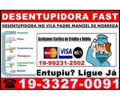 Desentupidora 19-992312502 no Vila Padre Manoel de Nóbrega em Campinas, Desentupimento cano