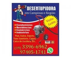 Desentupidora de Encanamento no Alphaville Campinas (19) 97405-1741