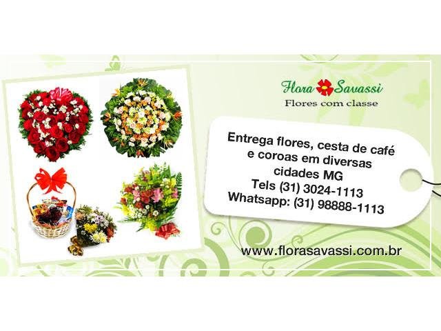 Floricultura Ibirité MG: entrega de flores, orquídeas, cesta de café da manhã e coroa de flores
