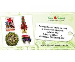 Floricultura Igarapé MG: entrega de flores, orquídeas, cesta de café da manhã e coroa de flores