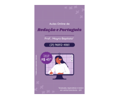 Aulas particulares de Português e Redação