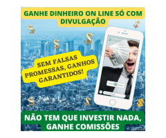 Oportunidade de renda extra - Ganhe dinheiro com divulgação! Não tem que investir nada