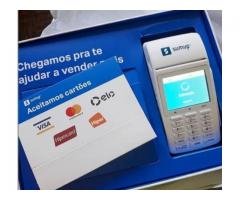 Maquininha de cartão Sumup Total 4 bombinhas/ Chip/ Internet grátis sem aluguel