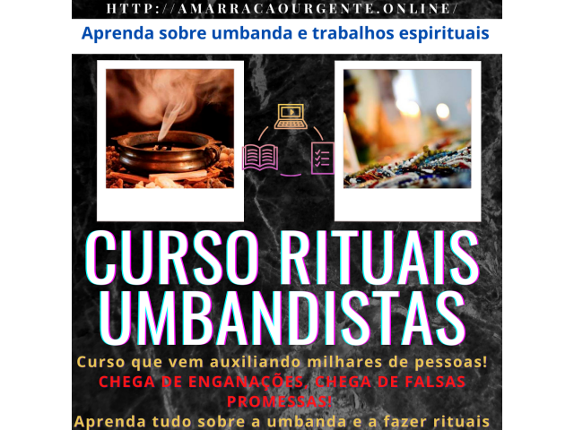 Curso on line de umbanda e rituais umbandistas - Faça trabalhos para todas finalidades