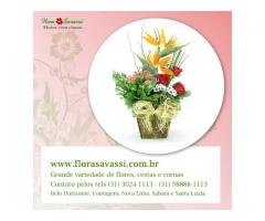 Prudente de Morais, Santa Bárbara MG floricultura entrega flores, cesta de café e coroa FLORA