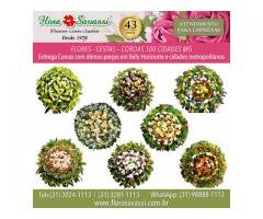 Coroa de Flores Cemitério da Paz, Cemitério Bosque da Esperança, floricultura entrega coroas