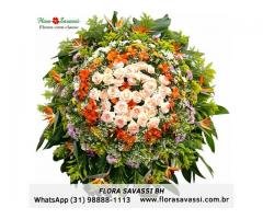 Floricultura Carmo do Cajuru, Cardeal Mota, Carmópolis de Minas , entrega coroa de flores FLORA