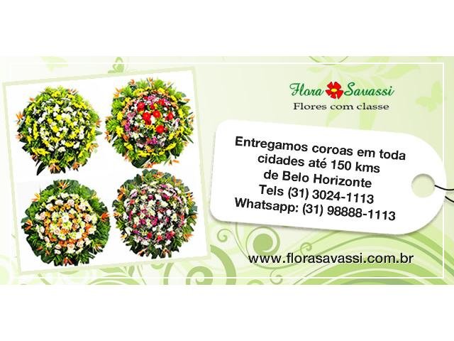 Floricultura João Monlevade, Joaquim Murtinho, Juatuba, Rio Manso entrega coroa de flores FLORA