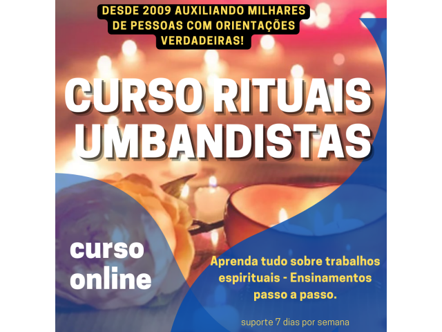Curso on line de umbanda e rituais umbandistas - Faça trabalhos para todas finalidades