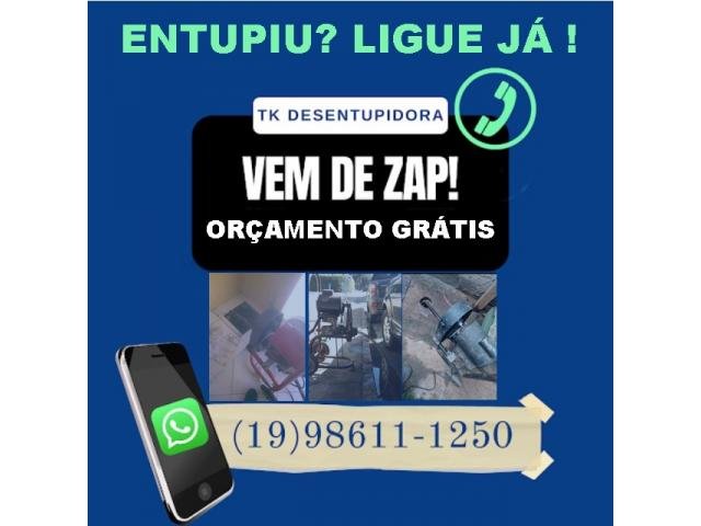 Desentupidora de Caixa de Gordura em Campinas e Região Orçamento Grátis (19) 98611-1250