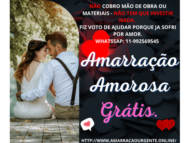 Amarração amorosa imediata grátis - Trabalho amoroso gratuito
