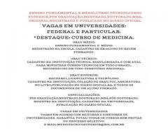 ENSINO MÉDIO,CURSO TÉCNIC,CURSO SUPERIOR,PÓS-GRADUAÇÃO,MESTRADO,DOUTORADO,MBA