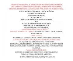 ENSINO MÉDIO,CURSO TÉCNIC,CURSO SUPERIOR,PÓS-GRADUAÇÃO,MESTRADO,DOUTORADO,MBA