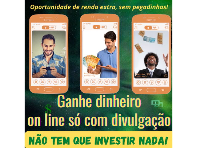 Oportunidade de renda extra - Ganhe dinheiro com divulgação! Não tem que investir nada