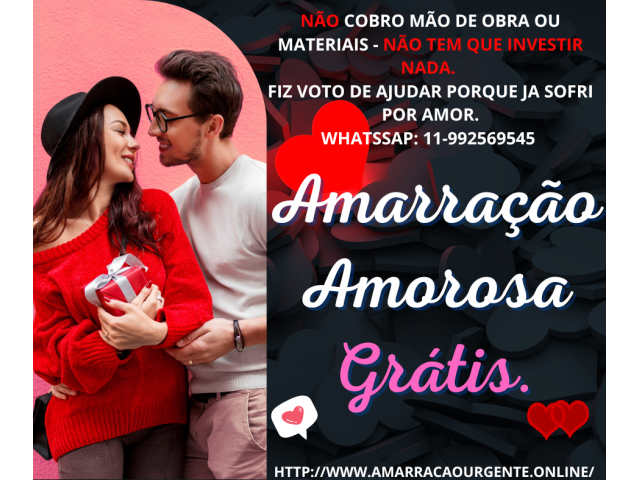 Amarração amorosa imediata grátis - Trabalho amoroso gratuito