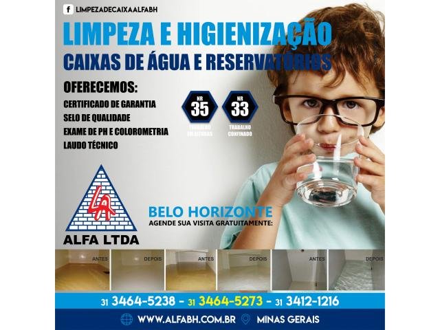 Desinfecção de Reservatório D'água - Cidade Nova