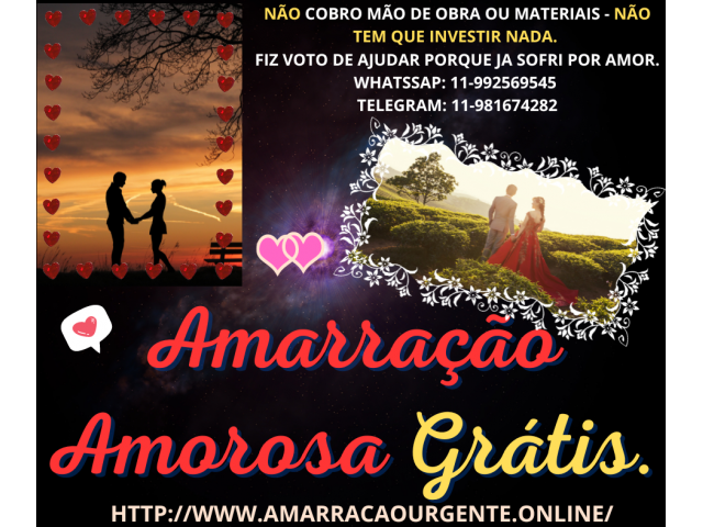 Amarração amorosa imediata grátis - Trabalho amoroso gratuito