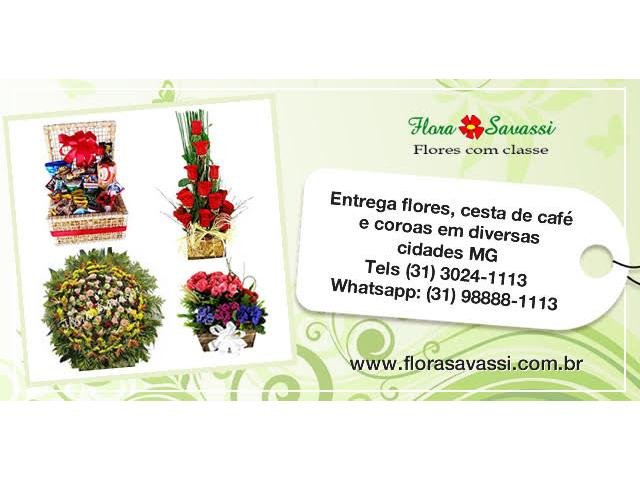 Floricultura Online Jaboticatubas Flora online Jaboticatubas entrega Buquê, cesta de café e coroas