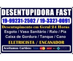 Desentupidora Vila Costa e Silva em Campinas 19-992312502