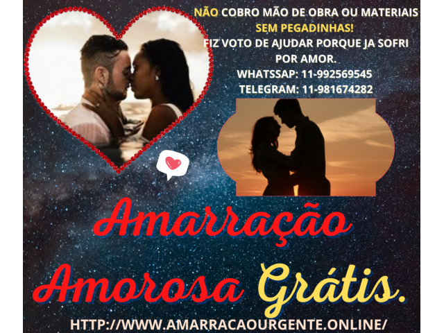 Amarração amorosa imediata grátis - Trabalho amoroso gratuito