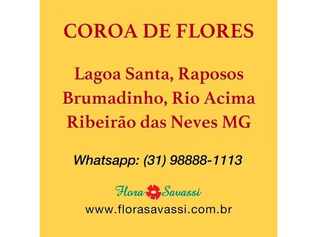 Coroa de flores Lagoa Santa, Raposos, Brumadinho, Rio Acima, Ribeirão das Neves MG FLORA