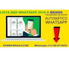 LISTA DDD WHATSAPP MARKETING + PROGRAMA DE ENVIOS WHATSAPP EM MASSA 2018
