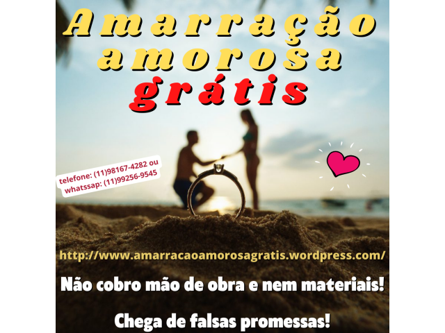 Amarração amorosa funciona - tenha seu amor de volta - mãe de santo gratuita