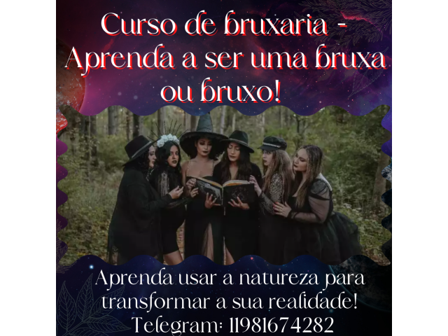 Curso On Line de bruxaria - Aprenda a ser uma bruxa ou bruxo.