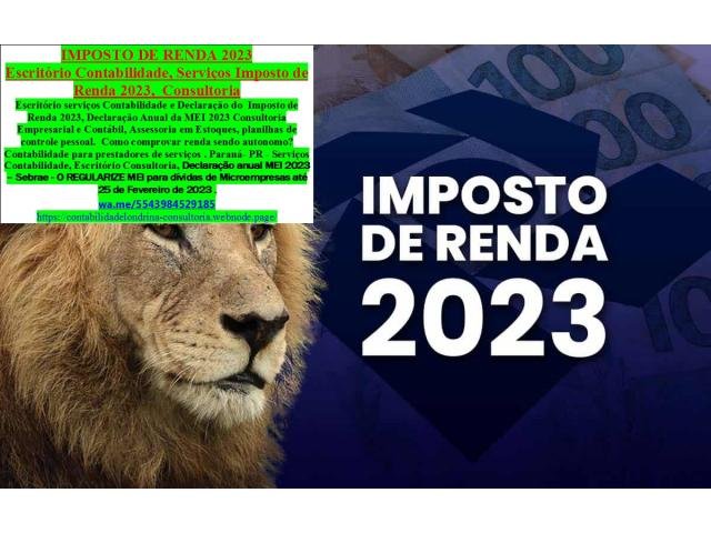 Escritório Consultoria,Contabilidade, Imposto de Renda 2023
