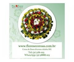Coroa de flores cemitério Parque da Colina WhatsApp (31) 98888-1113 entrega coroa de flores