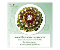 Coroa de flores cemitério da Saudade BH  WhatsApp (31) 98888-1113 entrega coroa de flores