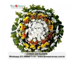 Coroa de flores Velório Cemitério Bom Jesus Contagem WhatsApp (31) 98888-1113  coroa de flores