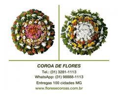 Velório Cemitério São João Batista  em Barão de Cocais MG floricultura entrega coroa de flores