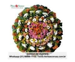 Coroas de flores Velório  Cemitério Bosque da Saudade em Igarapé, floricultura entrega coroa