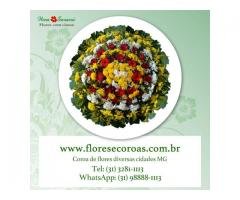 Velório Cemitério Municipal de Justinópolis em Ribeirão das Neves MG floricultura Coroas de flores