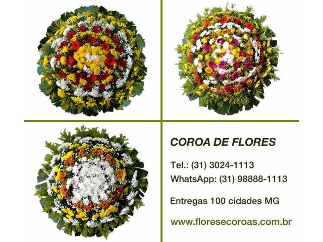 Velório Ouro Branco Cemitério Ouro Branco em Mateus Leme MG floricultura entrega Coroas de flores