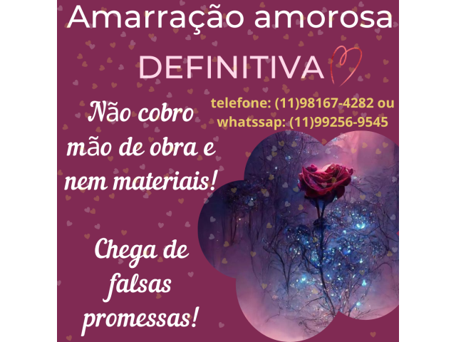 Magia branca - Amarração amorosa grátis - amor de volta verdadeiro